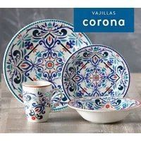 Juego de Vajilla Corona - Modelo Cala 16 Piezas