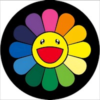 Alfombra Circular Para Dormitorio Diseño Girasol Arcoíris