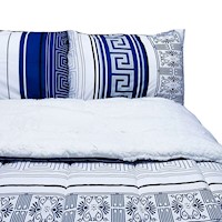 Edredón Bramante Algodón Tribal Mistico con Sherpa Premium y Microfibra