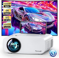 PERICAT PROYECTOR WIFI 5G BLUETOOTH, 1080P, 4K, 300"