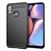 Funda, case de fibra de carbono para Samsung Galaxy A10s - Negro