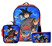 SET DRAGON BALL: MOCHILA, LONCHERA Y CARTUCHERA SET 3 EN 1