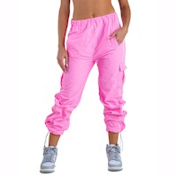 Buzo Kinetix Jogger Cargo Adria Chicle Mujer