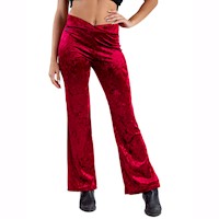 Pantalón Kinetix Velvet Flare Ruby Mujer