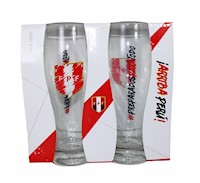 2pz Copas Vasos Cerveceros ¡Arriba Peru 413ml c/u