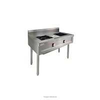 Cocina Industrial 2 hornillas ilumi