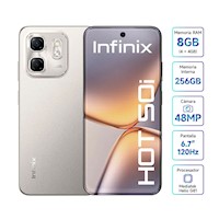 Infinix Hot 50i 8GB Ram 4GB+4GB Virtual 256GB Rom 48MP 120Hz Dual Sim Gris