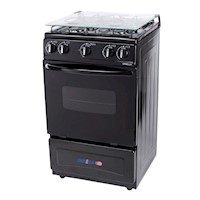 Cocina de pie Inresa 20" 4 Quemadores Ornella Negra