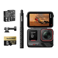 Insta360 Ace Pro 2 Dual Battery + Selfie Stick 114CM + Memoria 256GB Pro + Adaptador 1/4''