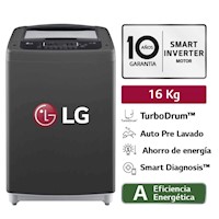 Lavadora LG 16KG Carga Superior Smart Inverter WT16BPB Negro
