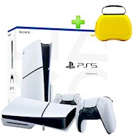 Pack Consola PS5 Slim con Lector 1TB + Estuche para Mando PS5 Amarillo