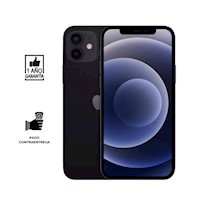 iPhone 12 128GB I Reacondicionado Grado A I color: Negro
