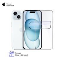 APPLE IPHONE 15 PLUS 128GB VERSION CHIP FISICO AZUL + MICA HIDROGEL