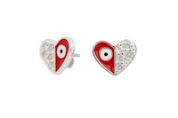 ARETE CORAZON CIRCON Y OJO TURCO PLATA 950