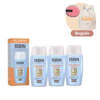 Trio Isdin Fotoprotector Fusion Water Magic SPF 50 50ml - Aplica cupón belleza5