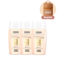 Trio Isdin Fotoprotector Fusion Water Color Light SPF50 50ml - Bloqueador Solar Facial Con Color Oil Control