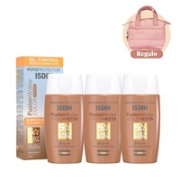 Trio Isdin Fotoprotector Fusion Water Color Bronze SPF50 50ml - Bloqueador Solar Facial Con Color Oil Control