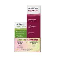Pack Sesderma Antiedad Reafirmante: Factor G Serum + Resveraderm Gel Crema