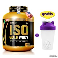 ISO GOLD WHEY 3000 GRAMOS - LEVEL PRO PROTEÍNA ISOLATADA