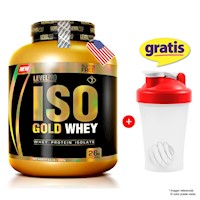 ISO GOLD WHEY 3000 GRAMOS - LEVEL PRO ISOLATADA VAINILLA