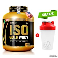 PROTEÍNA ISOLATADA ISO GOLD WHEY 3KG LEVEL PRO