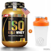 Proteína Level Pro Iso Gold Whey 1.2kg Chocolate +Shaker