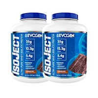 Pack 02 Proteina Evogen ISOJECT 1.8 kg Chocolate