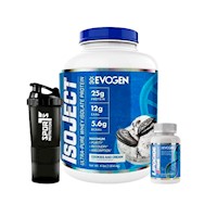 Pack Proteina Evogen ISOJECT 1.8 kg Cookies and cream + Lipocide 60 caps
