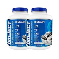 Pack 02 Proteina Evogen ISOJECT 1.8 kg Cookies and cream