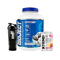 Pack Proteina Evogen ISOJECT 1.8 kg Cookies and cream + Xtend Fruit 30 servicios