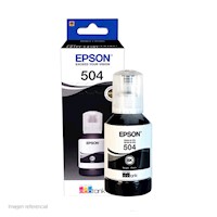BOTELLA DE TINTA EPSON T504 NEGRO 127ML
