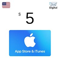 iTunes Gift Card $5 USA- Itunes 5 USD- App Store [Digital]