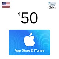 iTunes Gift Card $50 USA- Itunes 50 USD- App Store [Digital]