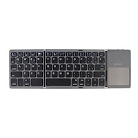 TECLADO INALÁMBRICO PLEGABLE TEROS TE-4075S BLUETOOTH COLOR GRIS
