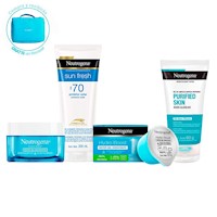 Combo Neutrogena Gel + Hidratante  + Sun Fresh + Refill