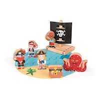 Set de juego Janod Mini Story Pirata