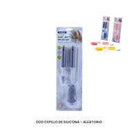DÚO CEPILLO DE SILICONA - ALEATORIO