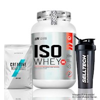 Iso Whey 90 1.1kg Vainilla+Creatina Myprotein 250gr+Shaker