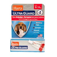 Anti Pulgas Ultraguard Dog De 8 - 13 Kg Caja Hartz 1Pipeta