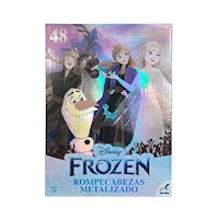 Rompecabezas Disney Frozen Metalizado de 48 piezas