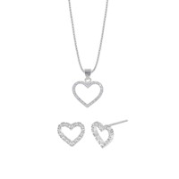 Set Collar y Aretes Esplendor Plata 925
