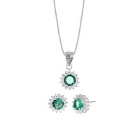 Set Collar y Aretes Inspiración Plata 925