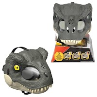 Jurassic World Rebirth T-Rex Rage N Roar Máscara con Luz