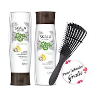 Shampoo-Acondicionador Óleo De Coco Skala + Cepillo Definidor Gratis