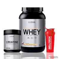 Pack Evopure Whey Concentrate 3Lb Cookies + Creatina 600gr