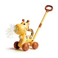 Carrito de Burbujas LED Jirafa