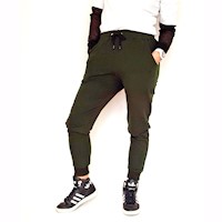 Buzo Jogger Kinetix Simple Verde Militar Mujer