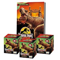 Jurassic Park 30 años, 1 Álbum Tapa Dura + 3 Cajitas (150 Sobres)