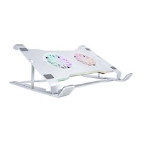 Cooler para Notebook TEROS TE-7135N RGB de 9" a 16" Plateado