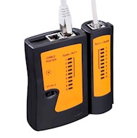 Tester Probador Para Cables De Red Rj45 Y Rj11 - Js-468 - Negro